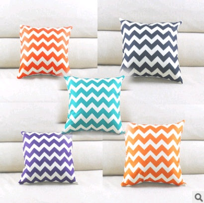 Linen striped hug pillowcase wave pattern cushion bag