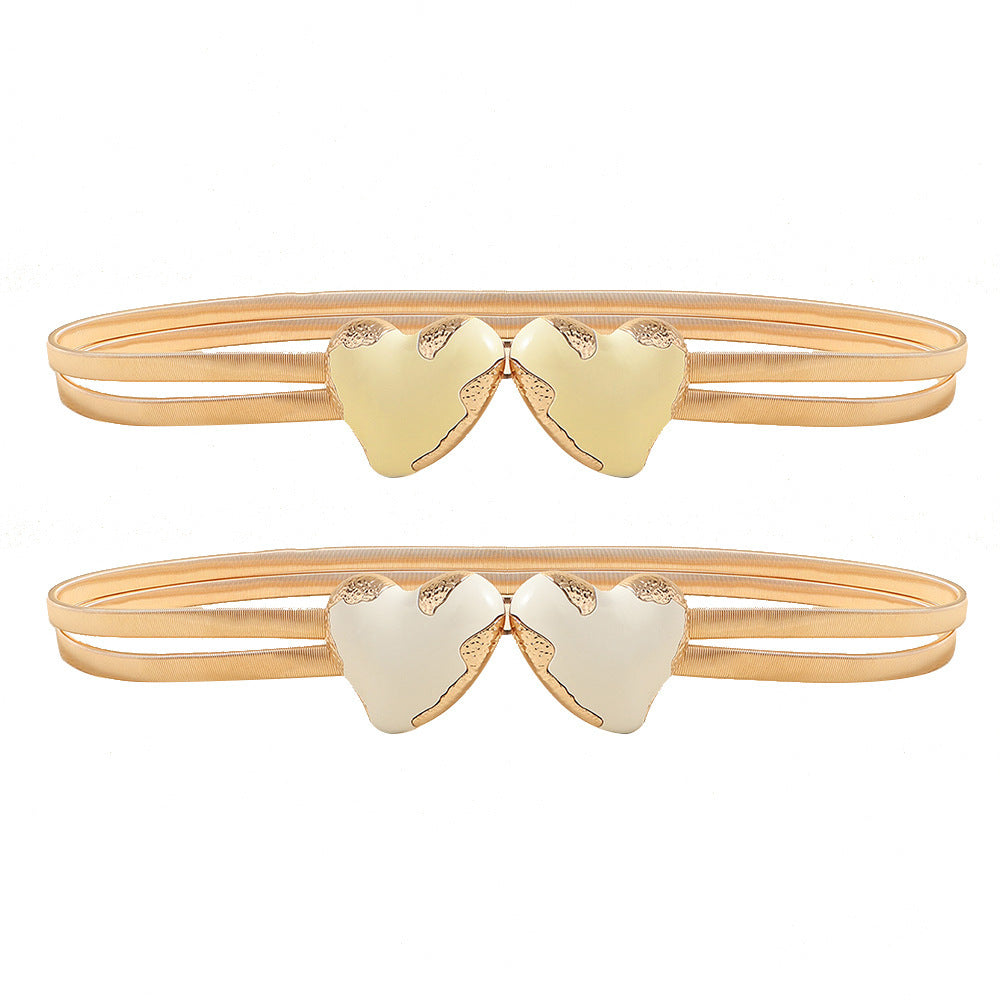 Simple Decorative Waist Chain Versatile Love Buckle