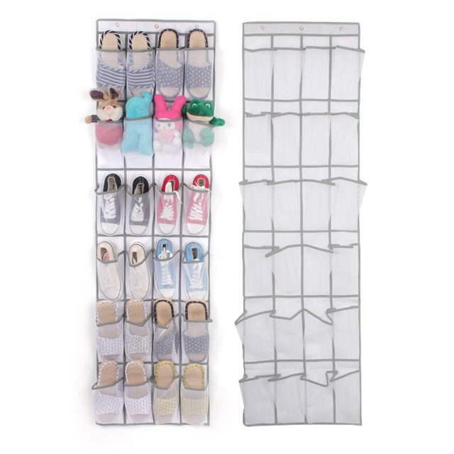 24 Pocket Shoe Space Door Hanging Storage Rack - Eshtree