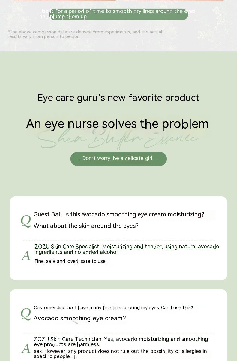 Creamy Eye Treatment With Avocado