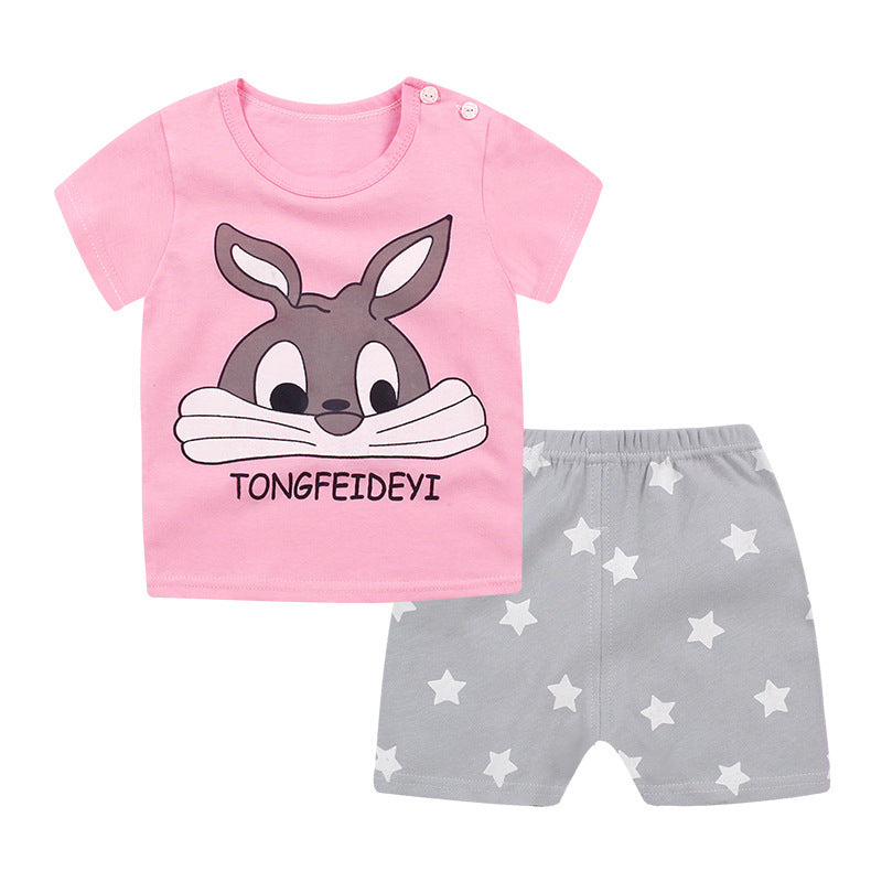 Summer children's short sleeve suit
