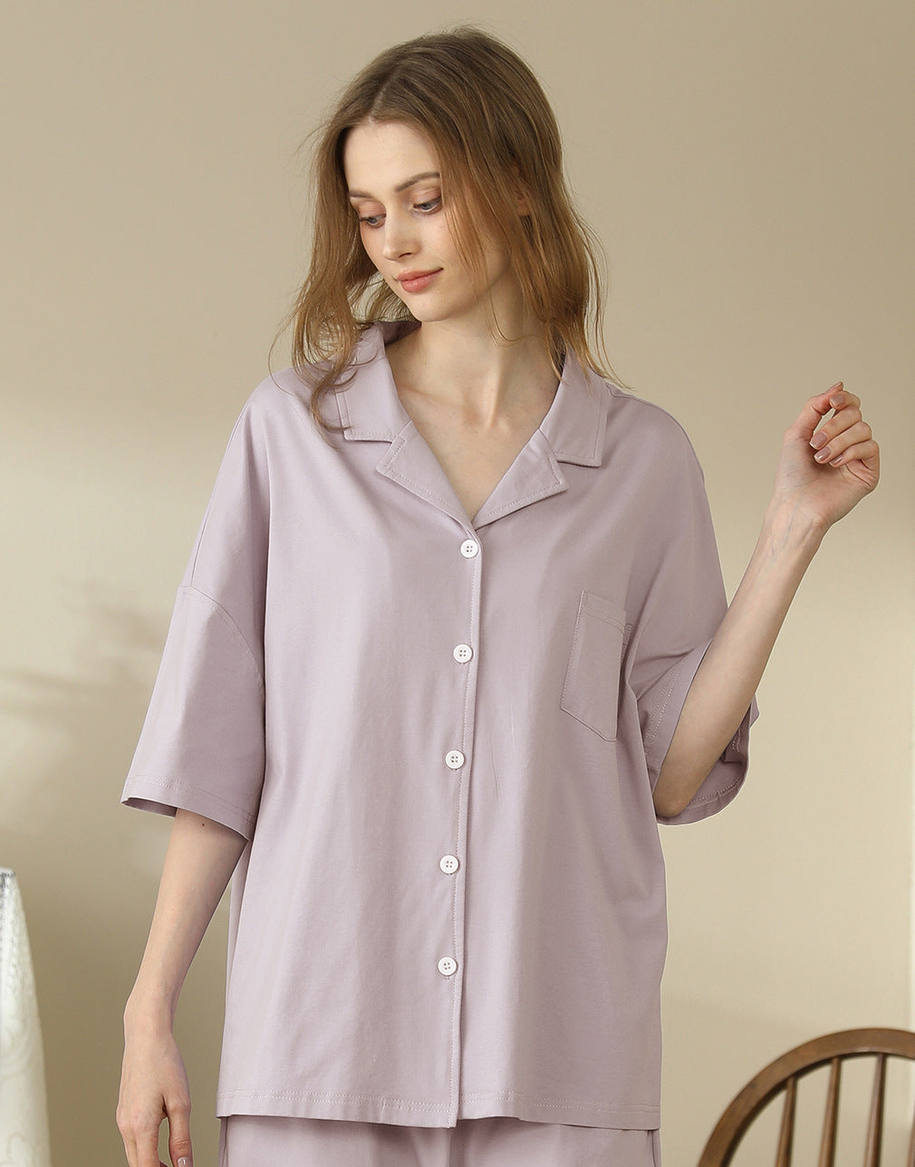 Couple Plus Size Loose Pajamas Cotton Homewear