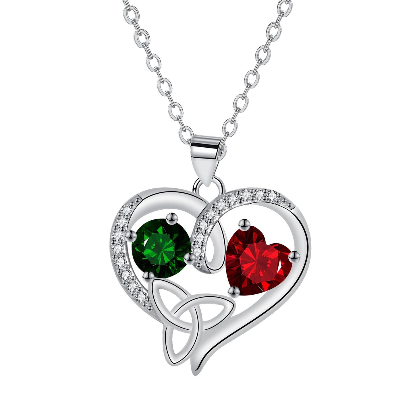 Romantic Temperament Heart-shaped Pendant Necklace
