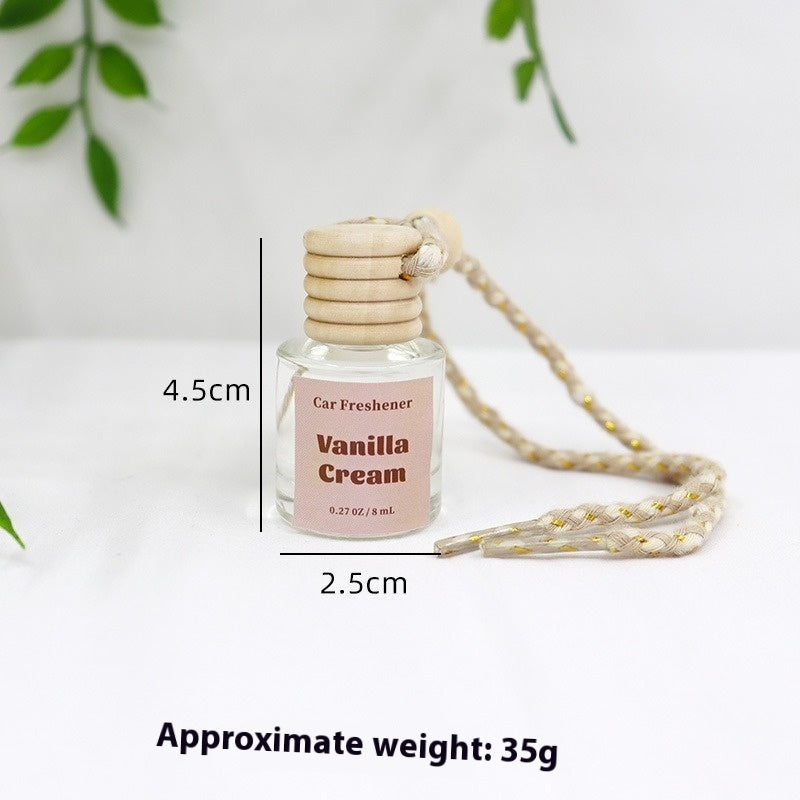 Auto Perfume Glass Bottle Car Aromatherapy Pendant Wood Aromatherapy