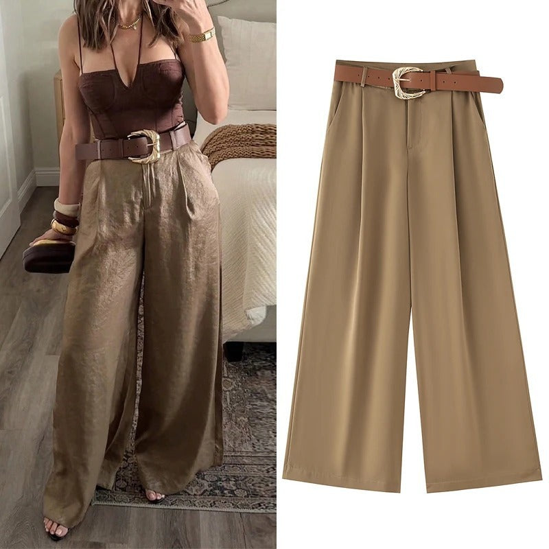 Casual Pants Women's Wide-leg Pants Thin Trousers