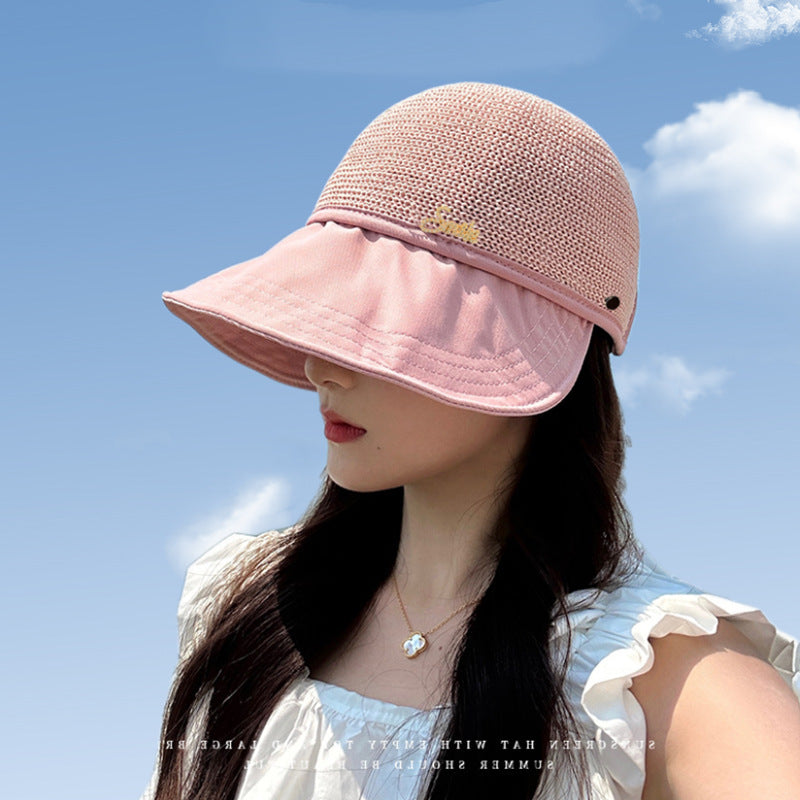 Summer Women's Peaked Cap Sun Protection Transparent Sun Hat