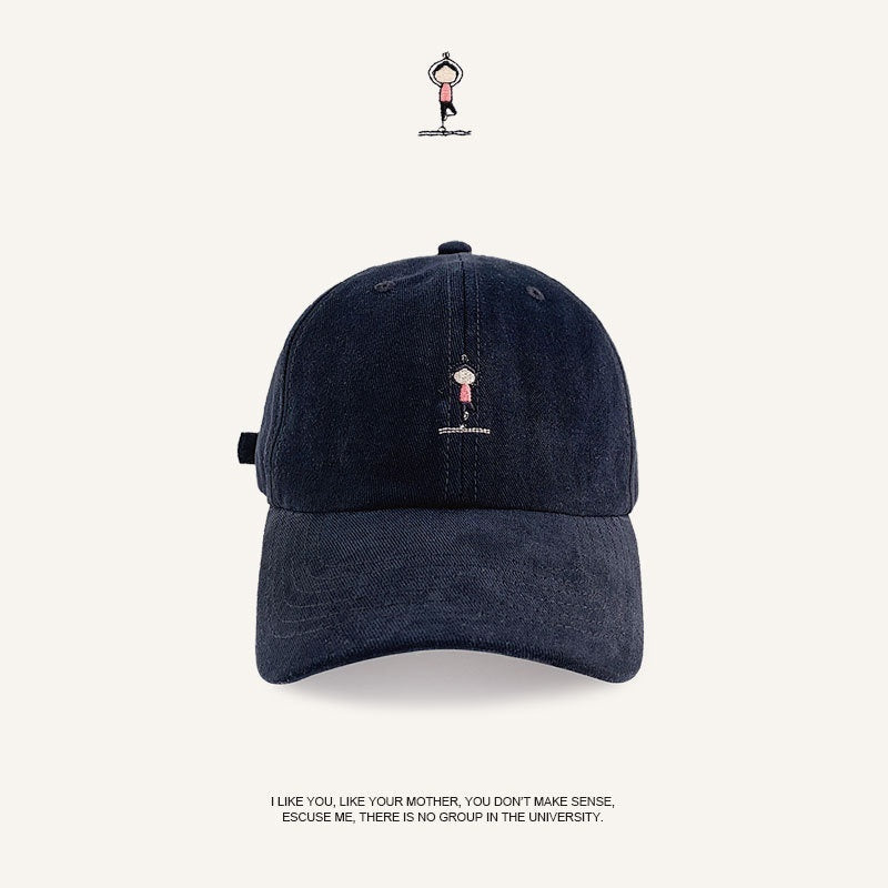 Women's Fashion Letter Embroidery Korean Sun-proof Peaked Cap