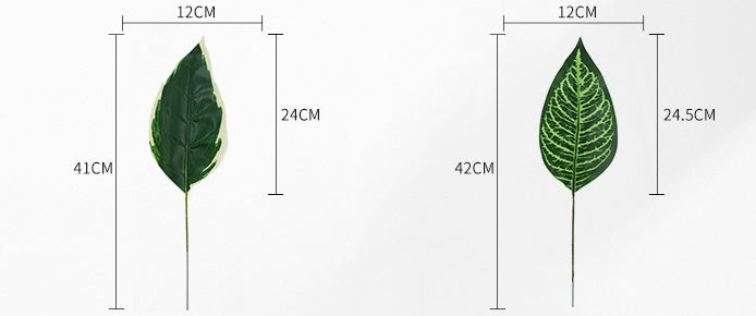 Turtle leaf simulation plant