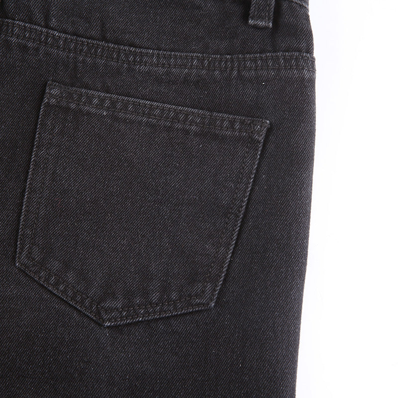 Fashionable love printed jeans