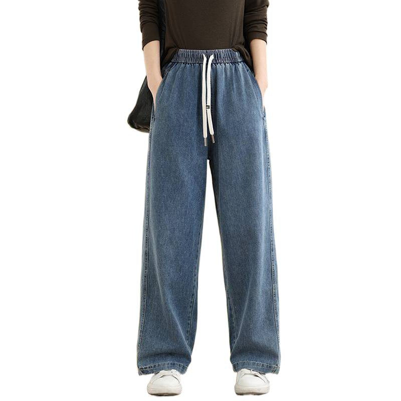 New Spring High-waist Straight Wide-leg Pants For Petite To Look Taller And Slimmer
