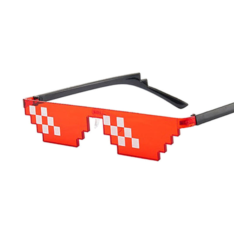 Mosaic Pixel Sunglasses Anime Peripheral Spoof Costume