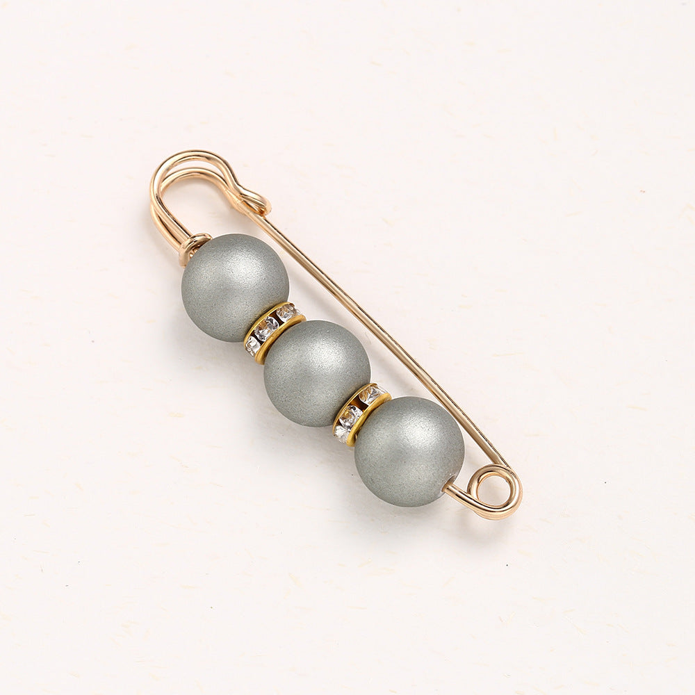 Cross-border Pearl Waist Of Trousers Pin Fixed Clothes Skirt Brooch Belt Buckle