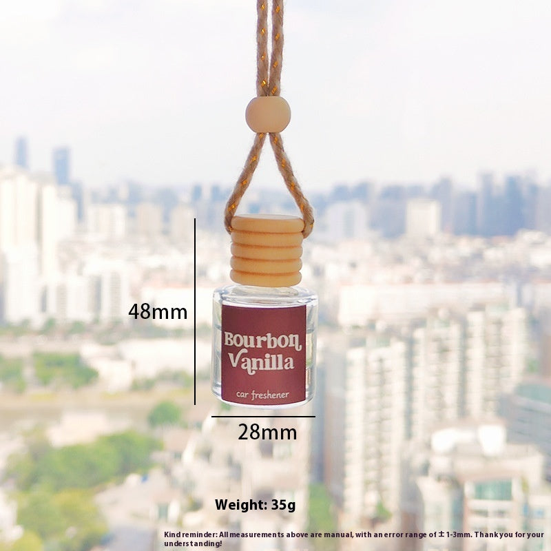 Auto Perfume Glass Bottle Car Aromatherapy Pendant Wood Aromatherapy
