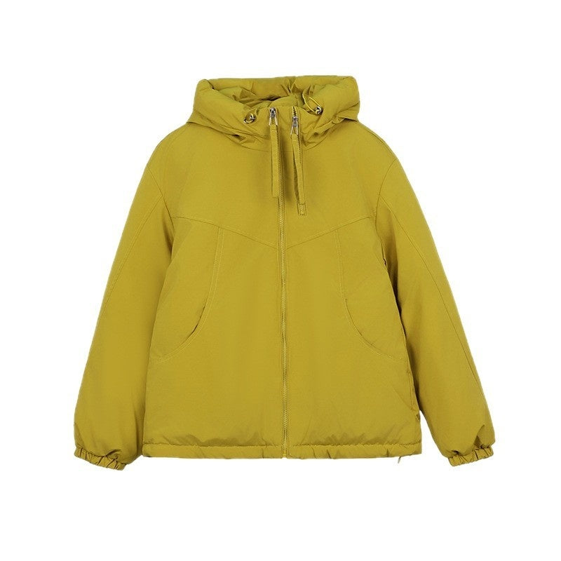 Fashion Double Zipper Hooded Quilted Women's All-match Outdoor Jacket Women