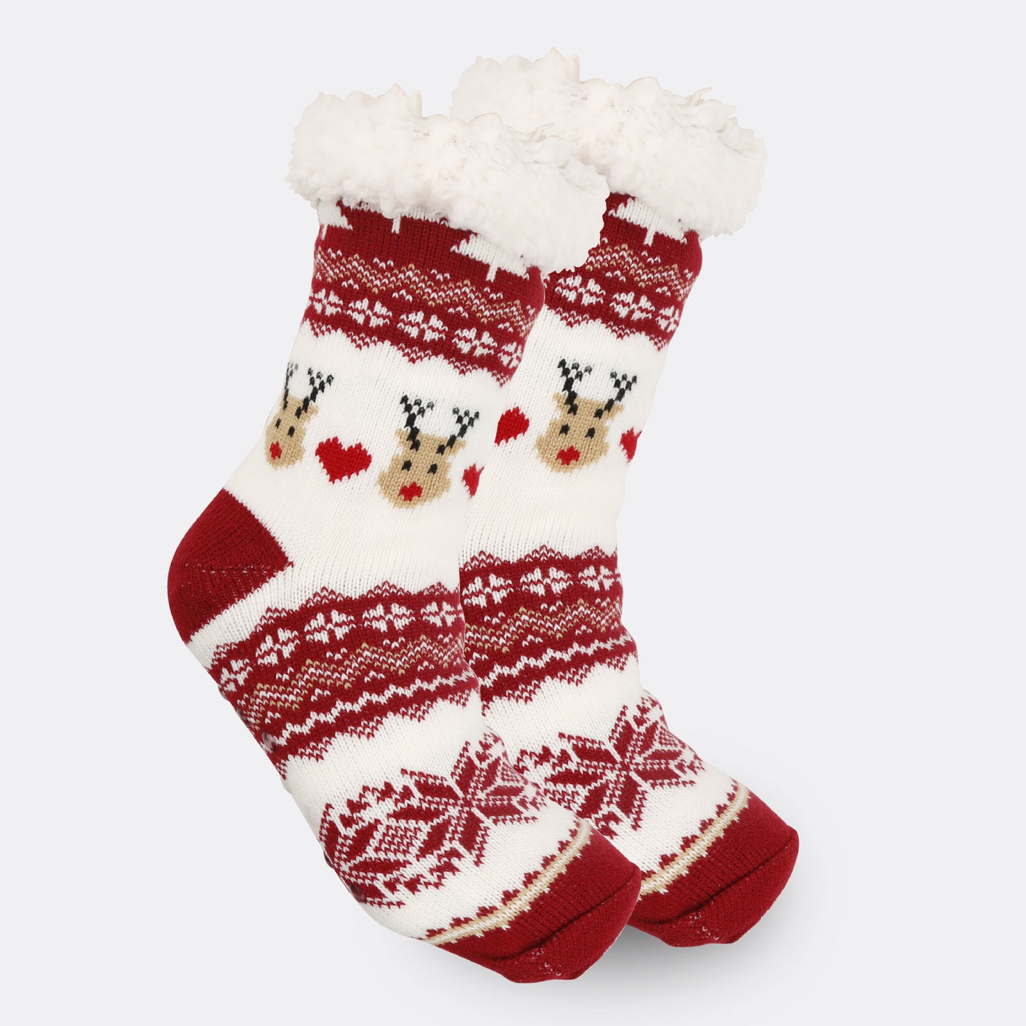 Christmas Women's Thickened Fleece-lined Room Socks