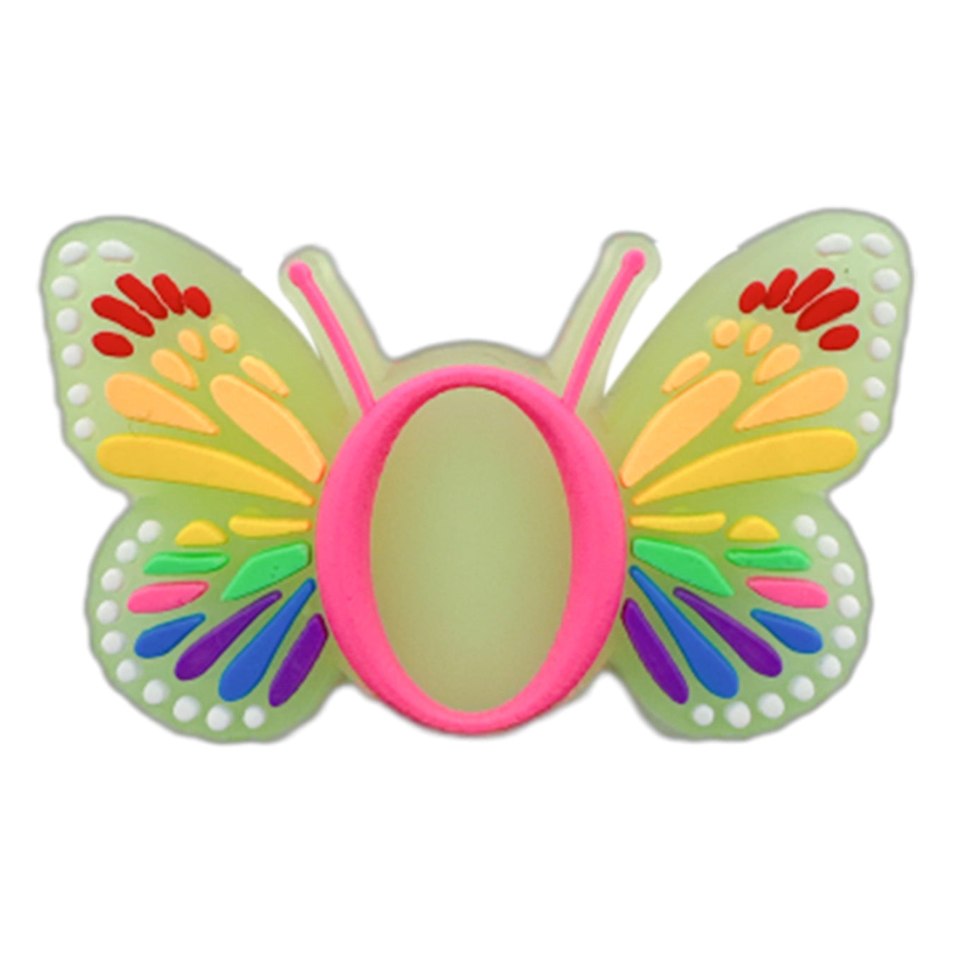 Letter Luminous Butterfly Shoe Ornament Shoe Buckle