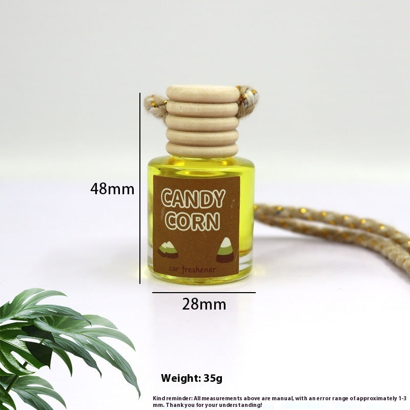 Auto Perfume Glass Bottle Car Aromatherapy Pendant Wood Aromatherapy