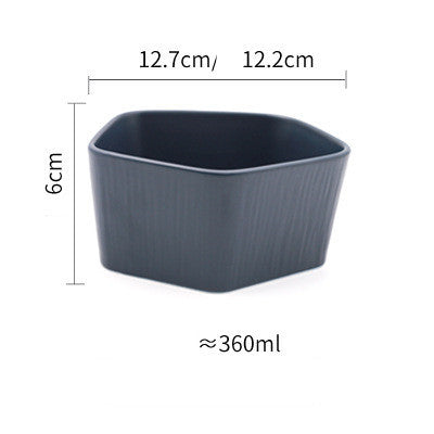 Nordic Creative Ceramic Western Food Plate With Wooden Handle