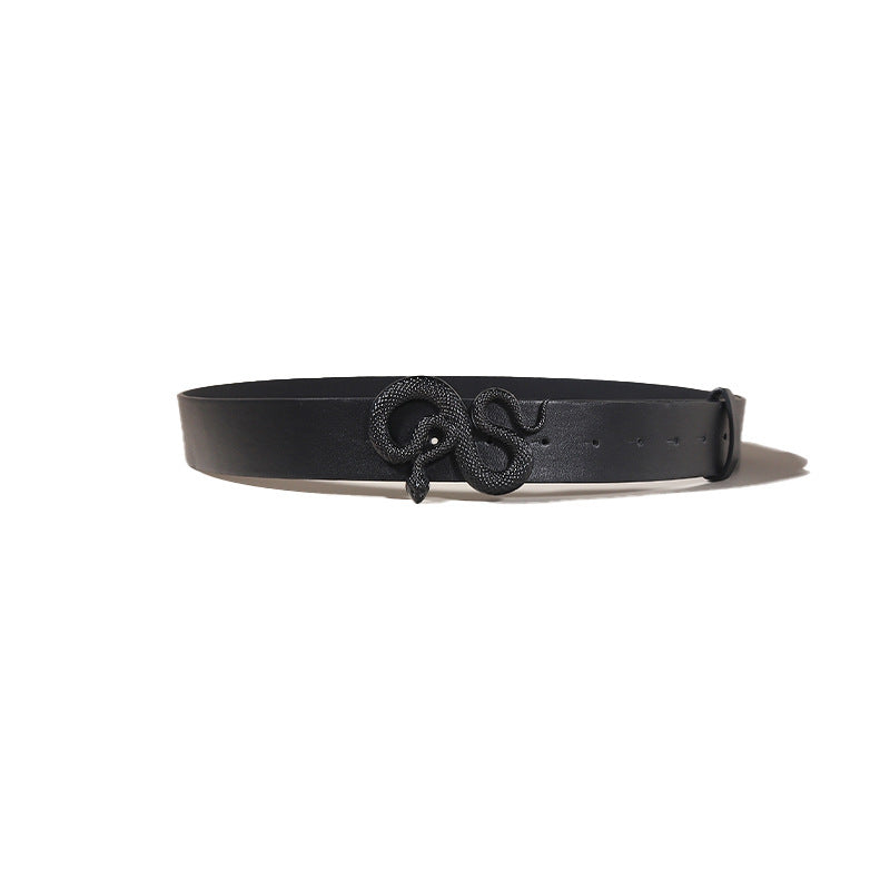 Retro Punk Neutral Personality Serpentine Buckle Belt