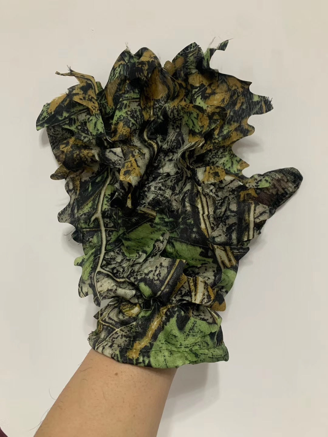 3D Gloves Outdoor Camouflage Leaves Matching