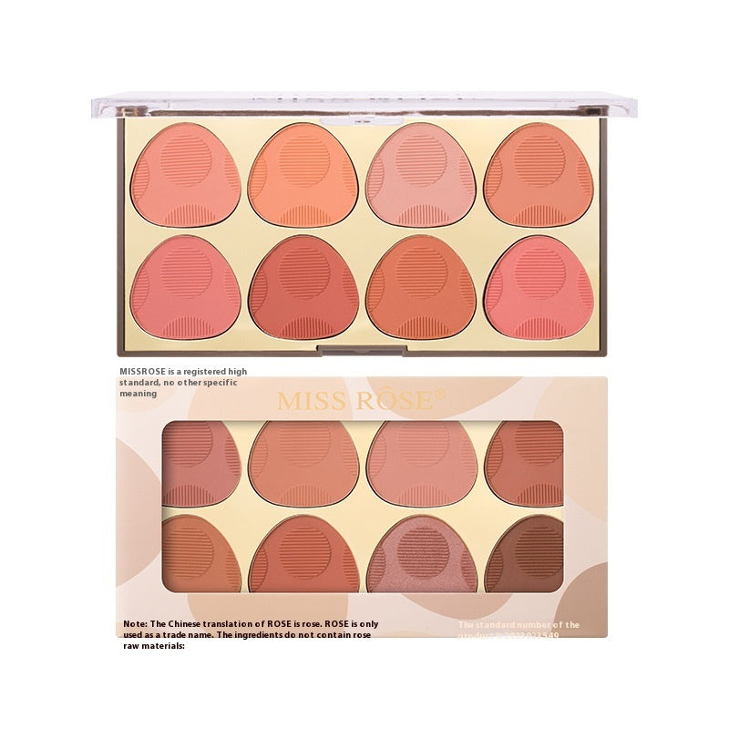 8-color Blush Natural Long Lasting Shimmer Matte Rouge Blusher Plate