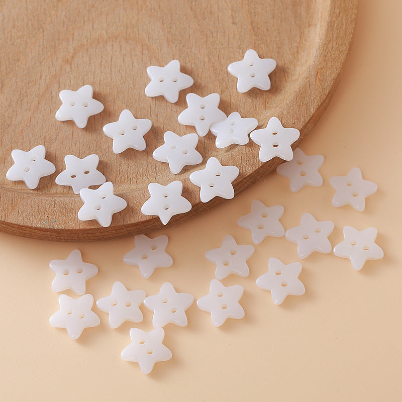 Cute Colorful Five-pointed Star Buttons