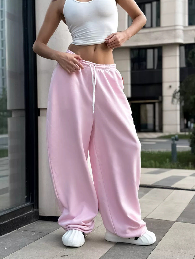 Y2g Loose Fashion Waist-controlled Wide-leg Pants For Women