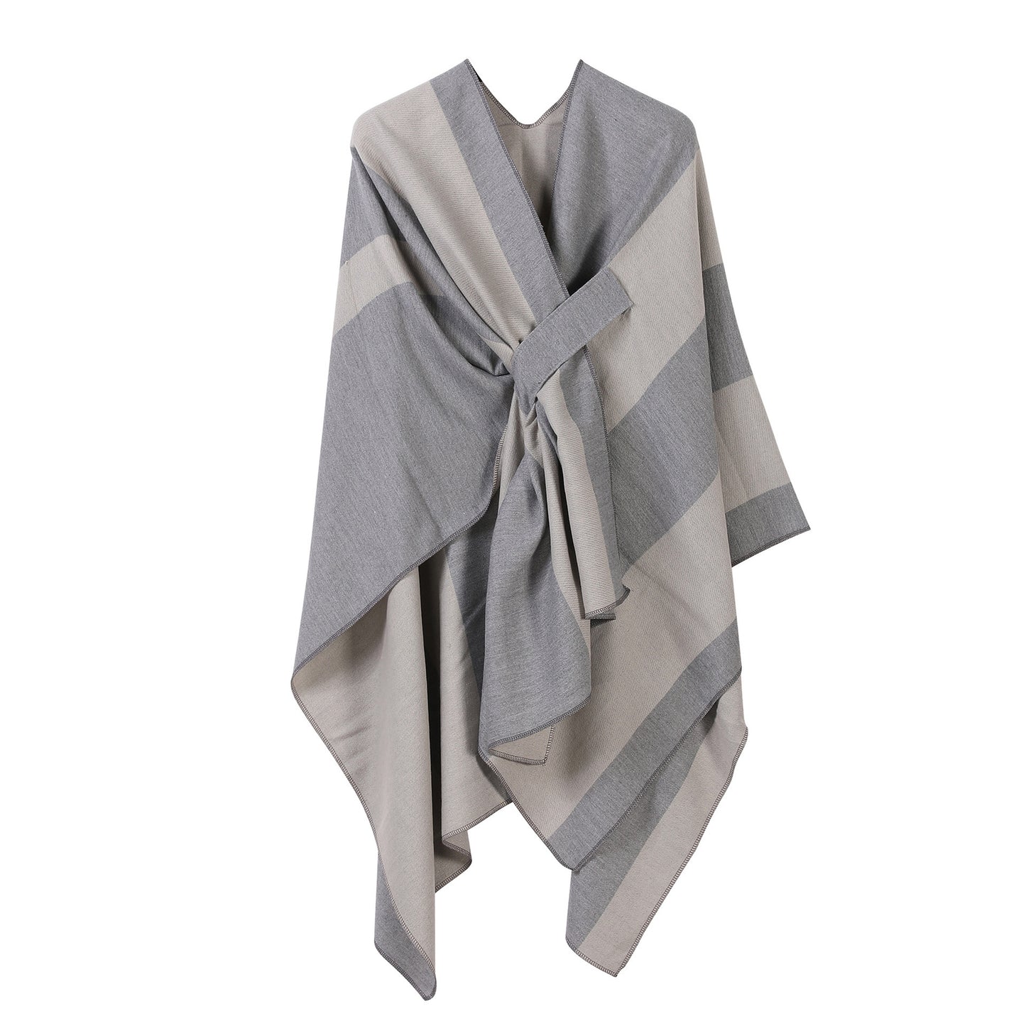 Shawl Plus Bar Split Double-sided All-match Trip Shoot Cloak