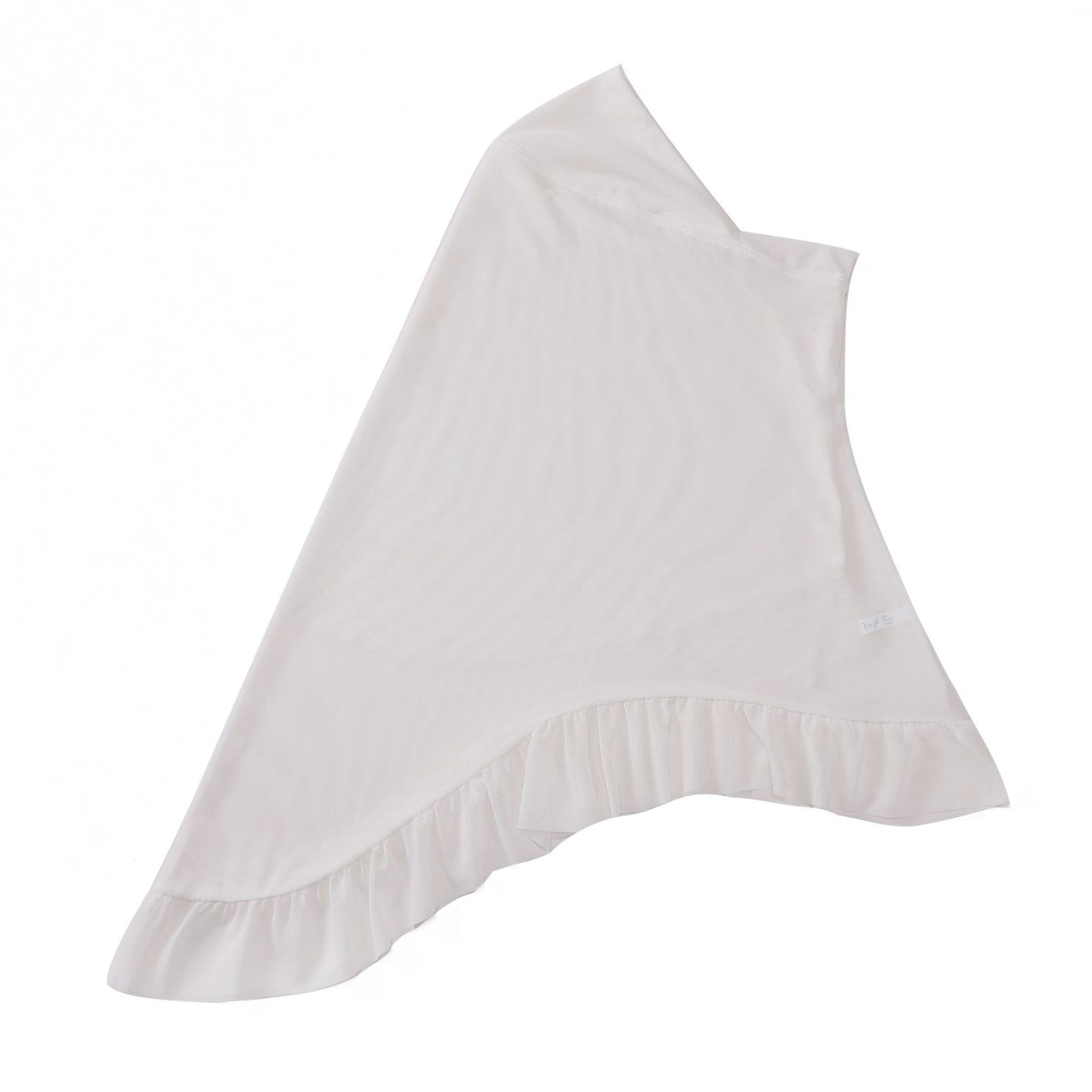 Ruffled Three-dimensional Soft Brim Voile Pullover Scarf
