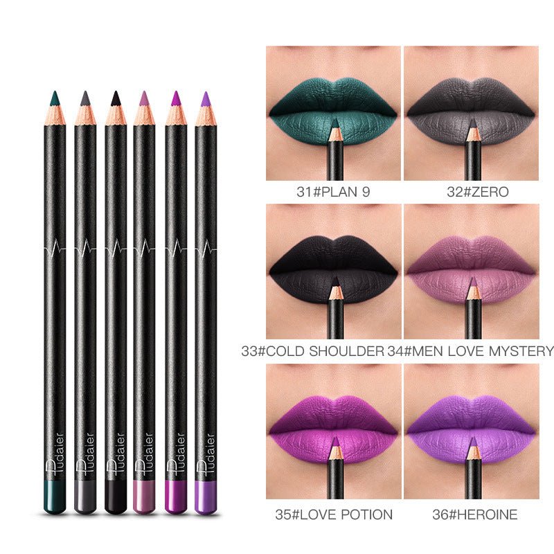 36 Color Lip Liner Waterproof Non - smudge Nude Color - Eshtree