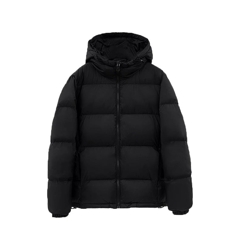 Down Cotton-padded Jacket Women's Hooded Loose And Warm Couple Coat
