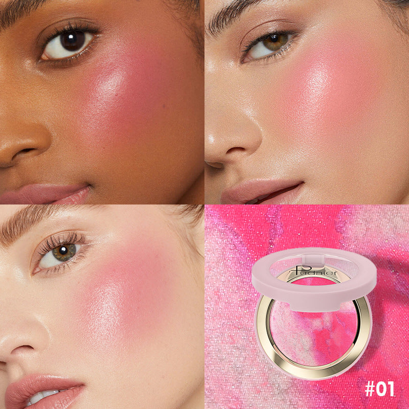 Mixed Blusher Highlight 2-in-1 Long-lasting Natural Waterproof Repair