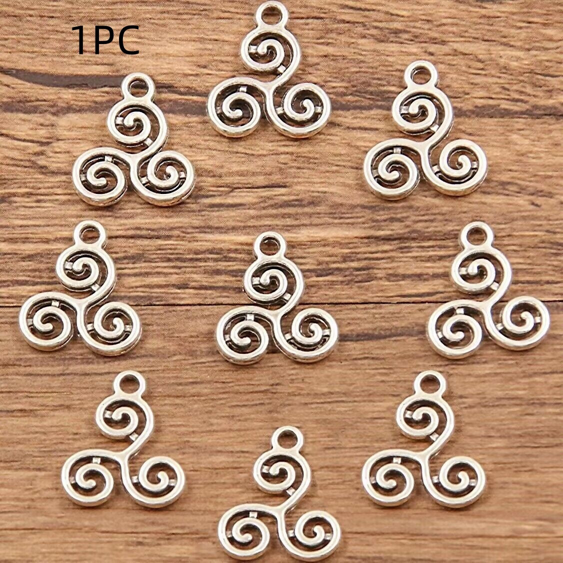 Double-sided Hollow Circle Pendant Alloy Ornament Small Accessories