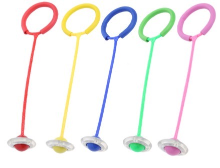 Flashing LED Flash Jumping Ring Dancing Ball Glowing Fitness Training Outdoor Sports