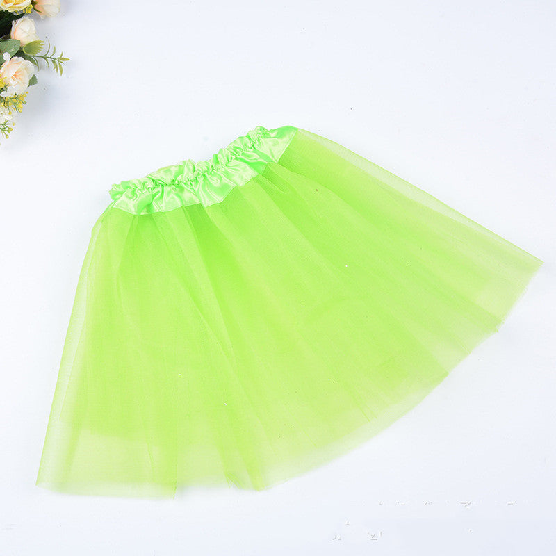 European And American Girls' Tutu Dress Princess Dress Three Layer Mesh Pengpeng Skirt Skirt Children's Ballet Dance Skirt Factory Straight