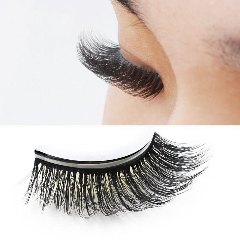 3D False Eye lashes Extension on Reusable Self - Adhesive Natural Curly Eye lashes Self Adhesive Eye lashes Makeup Tools - Eshtree