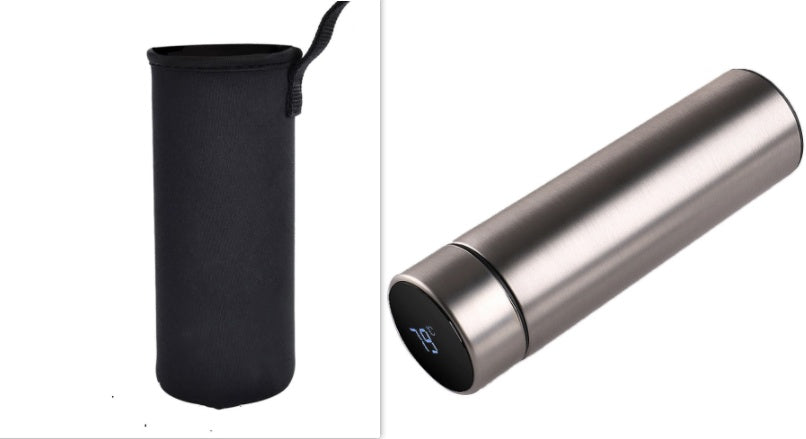 LED touch display temperature water cup