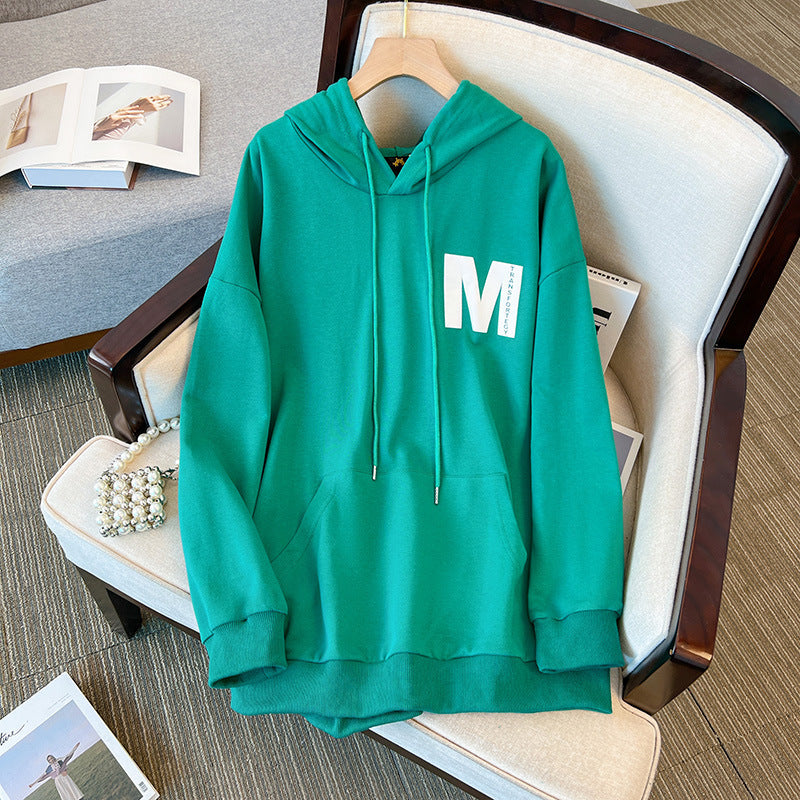 Loose And Slim Pullover Hooded Sweater For Women