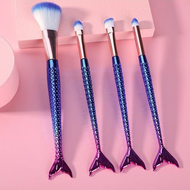 4 - piece Mermaid Gradient Eye Makeup Brush Portable - Eshtree