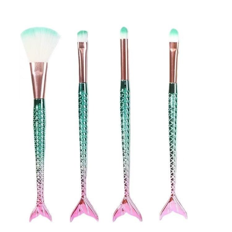 4 - piece Mermaid Gradient Eye Makeup Brush Portable - Eshtree