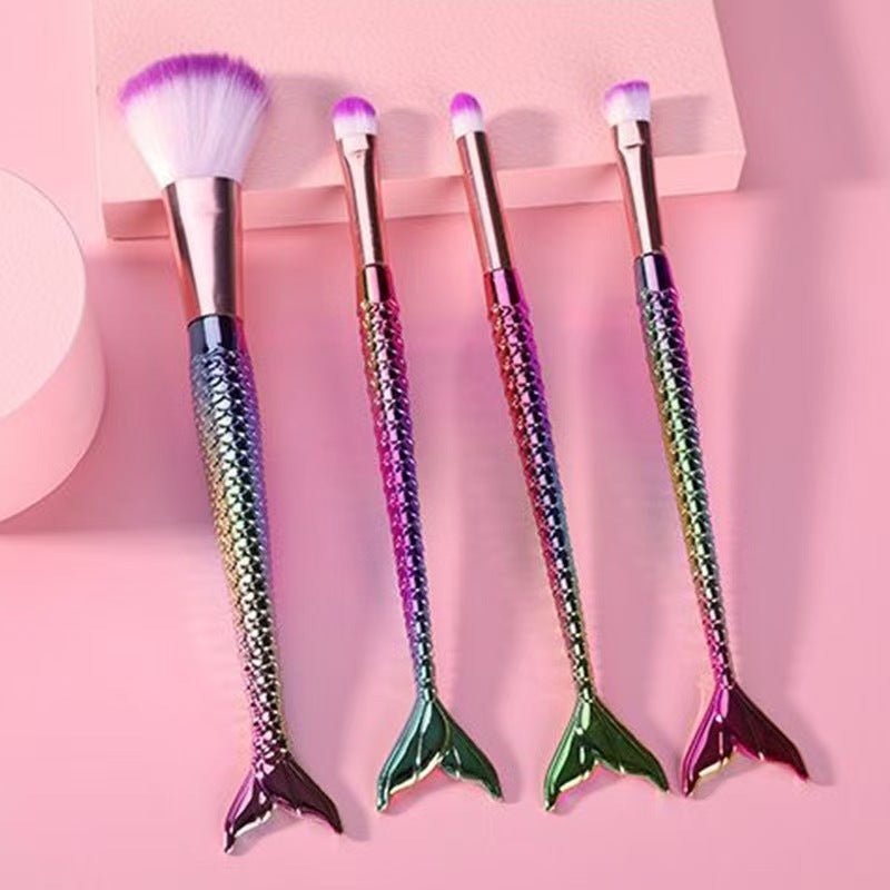 4 - piece Mermaid Gradient Eye Makeup Brush Portable - Eshtree