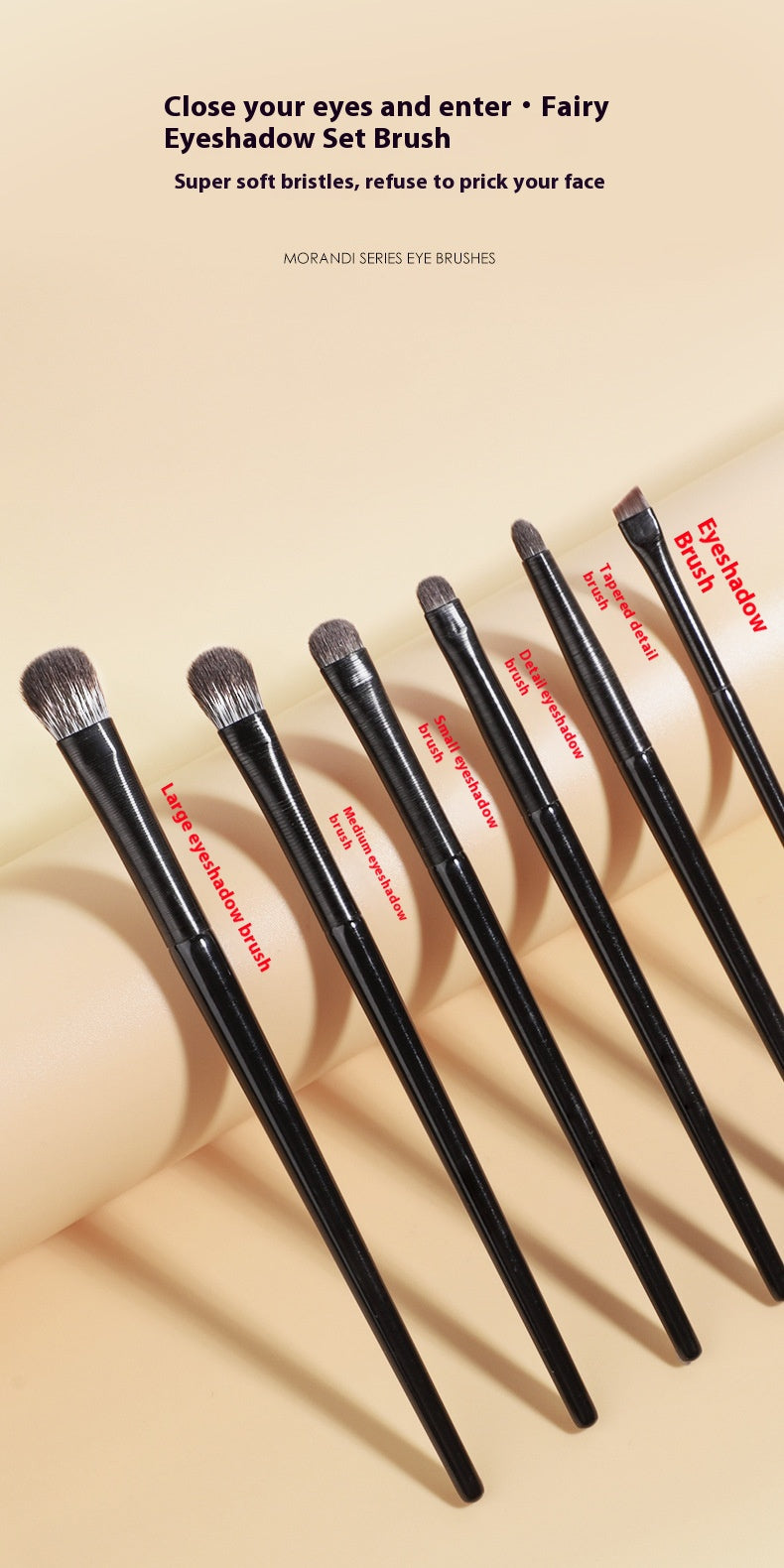 Eye Shadow Brush 6-piece Set Makeup Tools Beginner