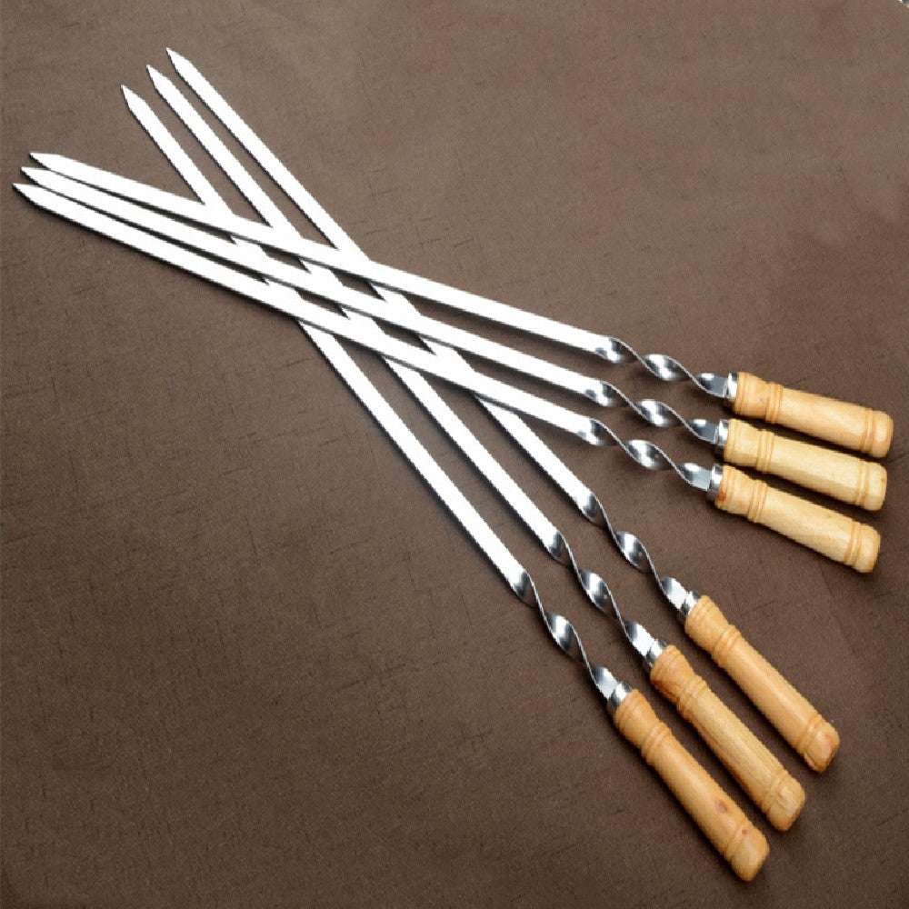 Lengthened And Thickened Stainless Steel Wooden Handle Large Flat Sign