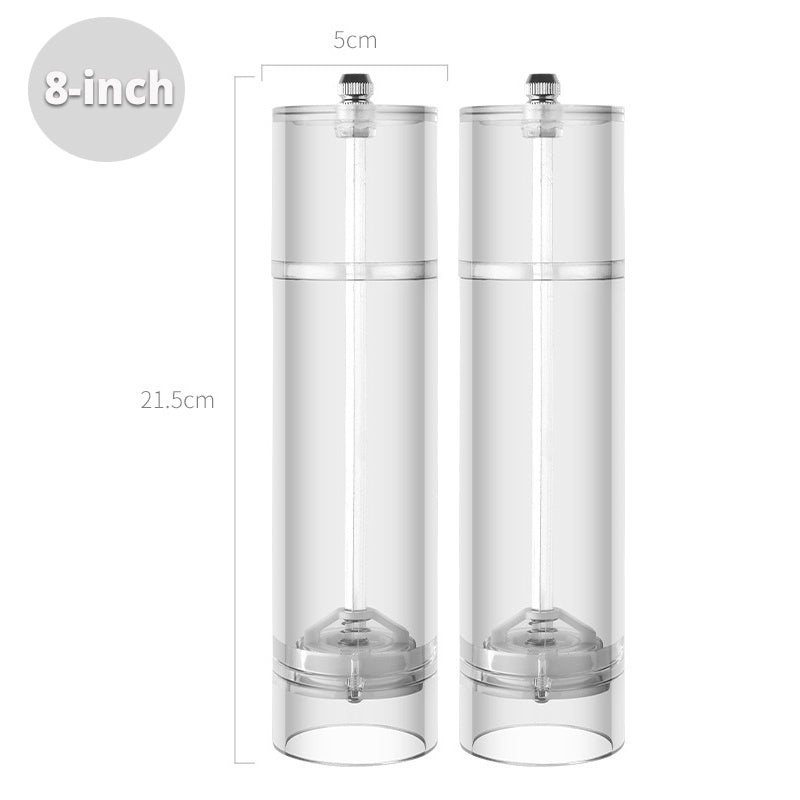 Acrylic Grinder Cylindrical Transparent