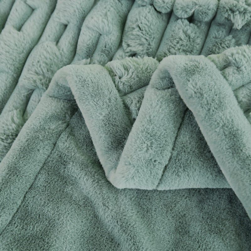 Mink Fur Qiu Blanket Thickening Nap Blanket