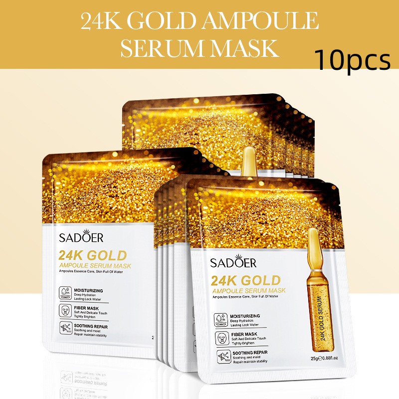 Gold Ampoule Mask Hydrating And Brightening Delicate