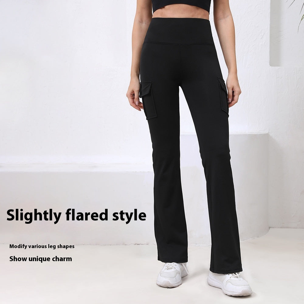 Pocket High Waist Hip Lift Quick-drying Breathable Tight Casual Fitness Sports Pants
