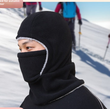One-piece Fleece-lined Thickened Riding Windproof Mask