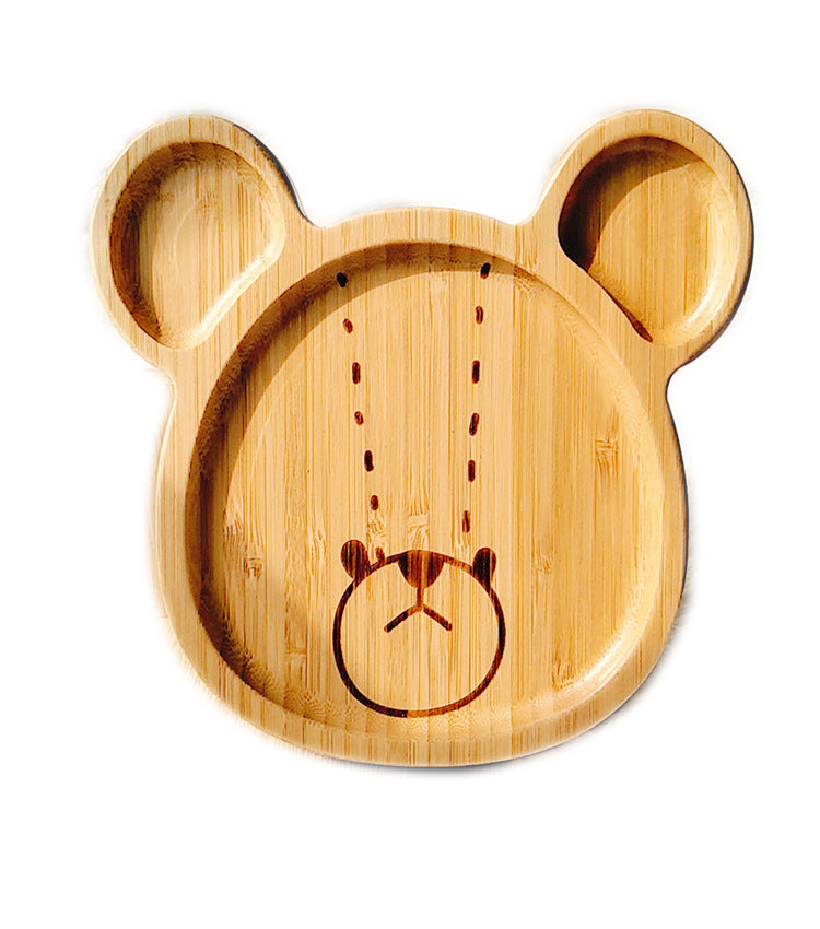 Bamboo children's cartoon plate