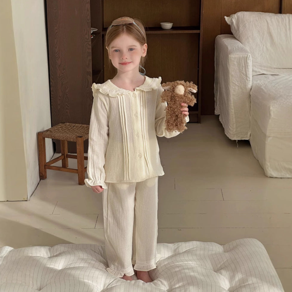 Girls' Home Wear Long Sleeve Two-piece Set